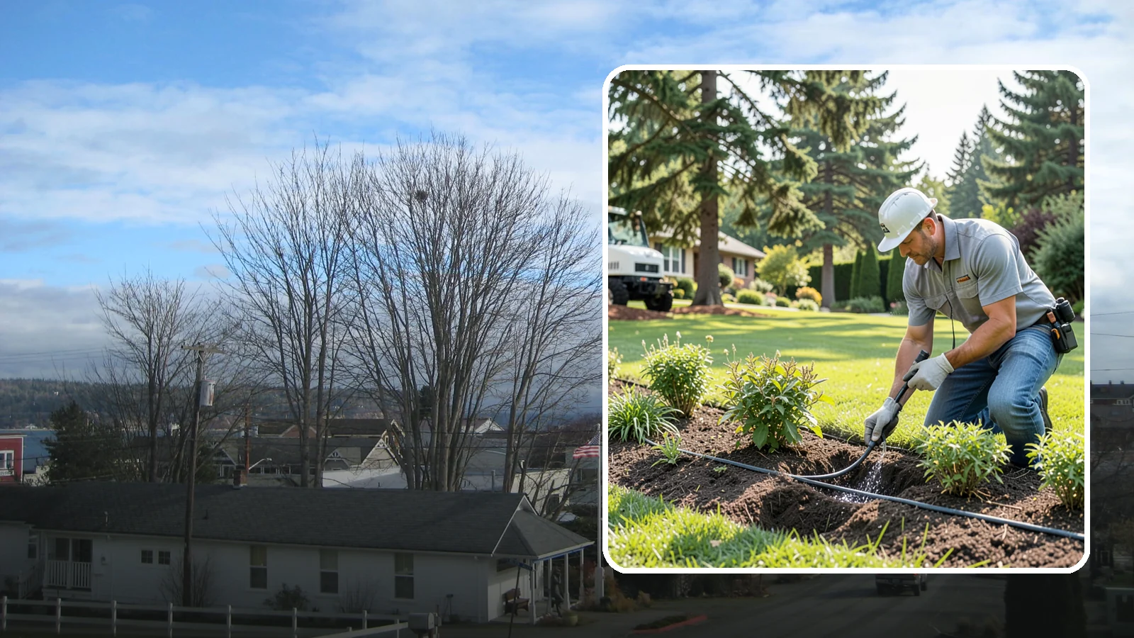 Drip Irrigation Repair in Langley, Island County, WA - We repair clogged, cut, or leaking drip lines and emitters so your garden beds and shrubs get precise, water-efficient hydration.