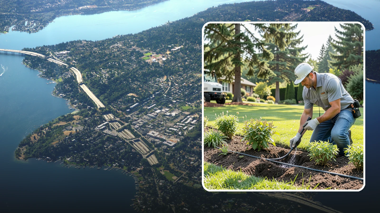 Drip Irrigation Repair in Mercer Island, King County, WA - We repair clogged, cut, or leaking drip lines and emitters so your garden beds and shrubs get precise, water-efficient hydration.