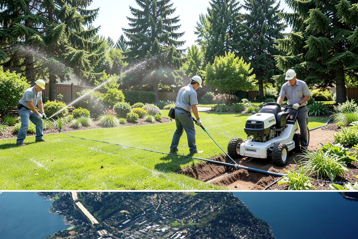Drip Irrigation Repair in Mercer Island, King County, WA - Repair in spring as beds are planted and again mid-summer when dry weather exposes weak-flowing emitters.