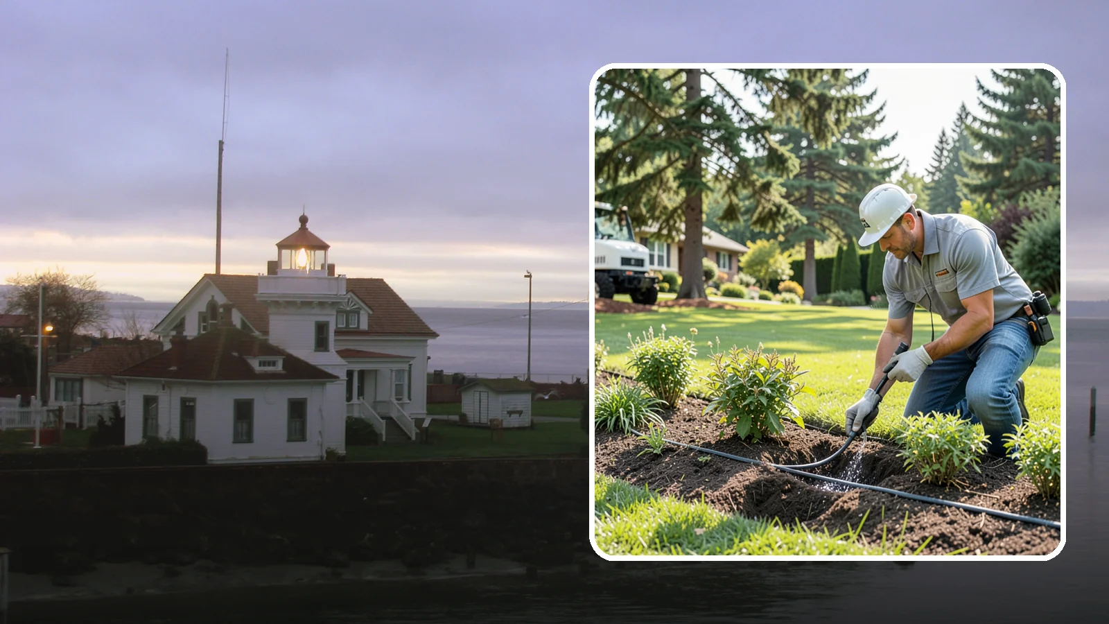 Drip Irrigation Repair in Mukilteo, Snohomish County, WA - We repair clogged, cut, or leaking drip lines and emitters so your garden beds and shrubs get precise, water-efficient hydration.