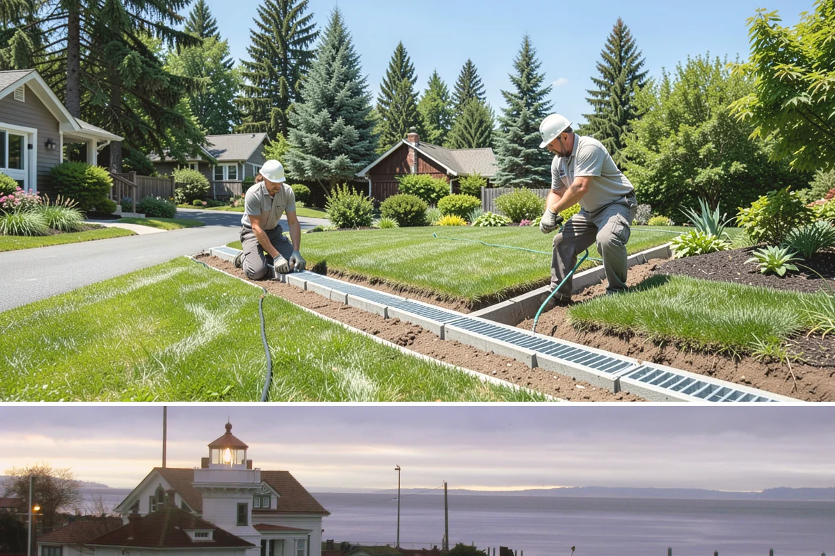 Drip Irrigation Repair in Mukilteo, Snohomish County, WA - Repair in spring as beds are planted and again mid-summer when dry weather exposes weak-flowing emitters.