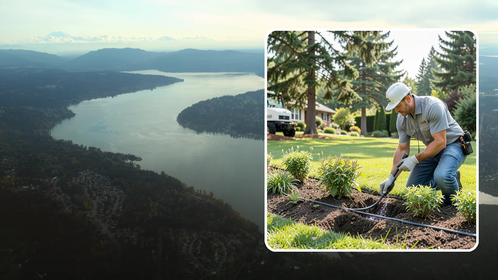 Drip Irrigation Repair in Sammamish, King County, WA - We repair clogged, cut, or leaking drip lines and emitters so your garden beds and shrubs get precise, water-efficient hydration.