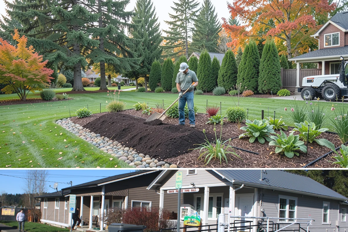 Drip Irrigation Repair in South Prairie, Pierce County, WA - Repair in spring as beds are planted and again mid-summer when dry weather exposes weak-flowing emitters.