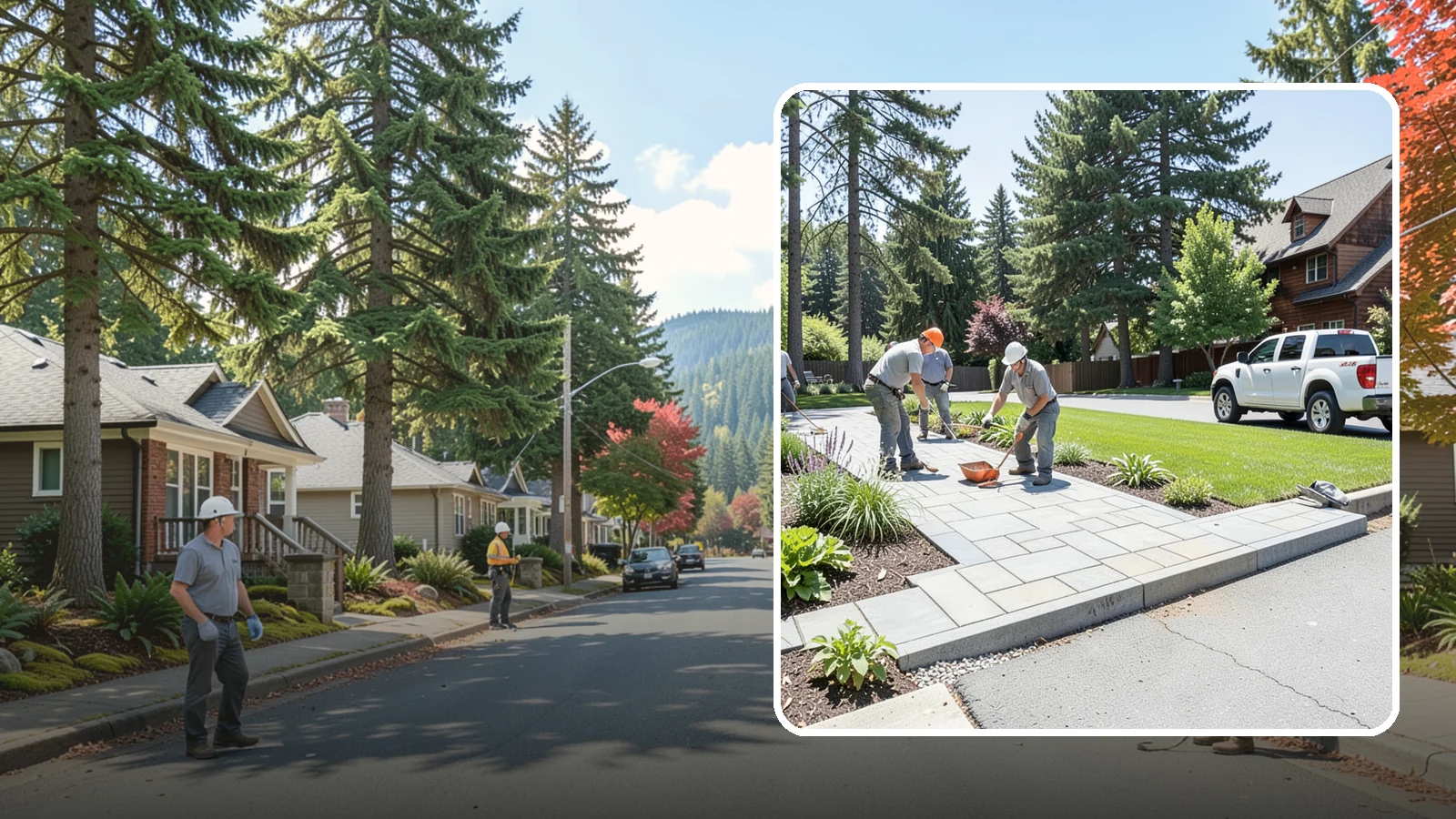 Driveway Apron Installation in Hunts Point, King County, WA - The transition apron between street and driveway, built to code for a smooth, durable entrance.
