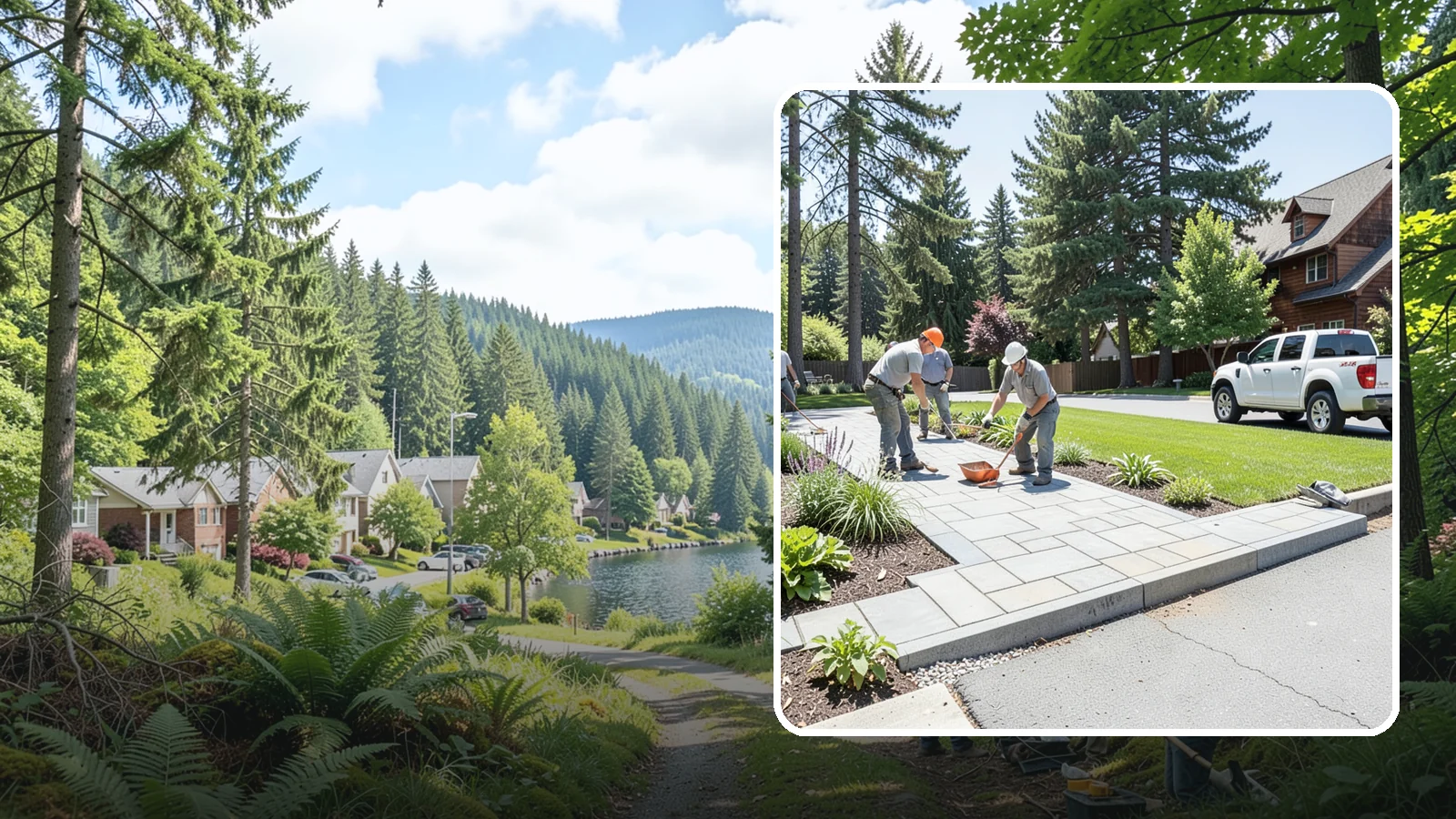 Driveway Apron Installation in Lake Forest Park, King County, WA - The transition apron between street and driveway, built to code for a smooth, durable entrance.