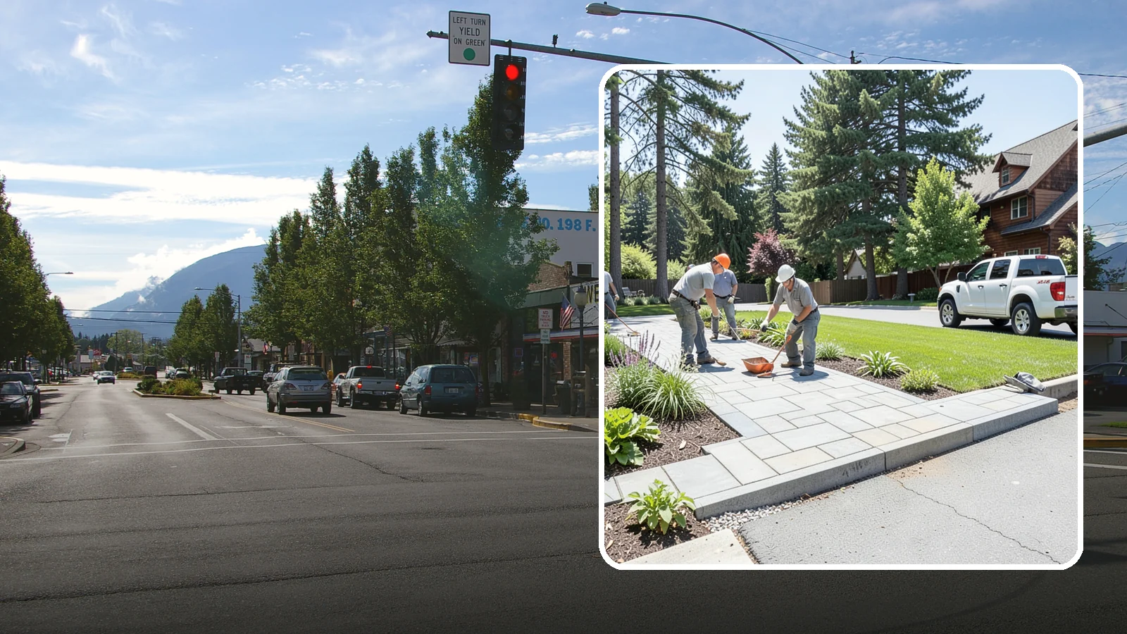 Driveway Apron Installation in North Bend, King County, WA - The transition apron between street and driveway, built to code for a smooth, durable entrance.