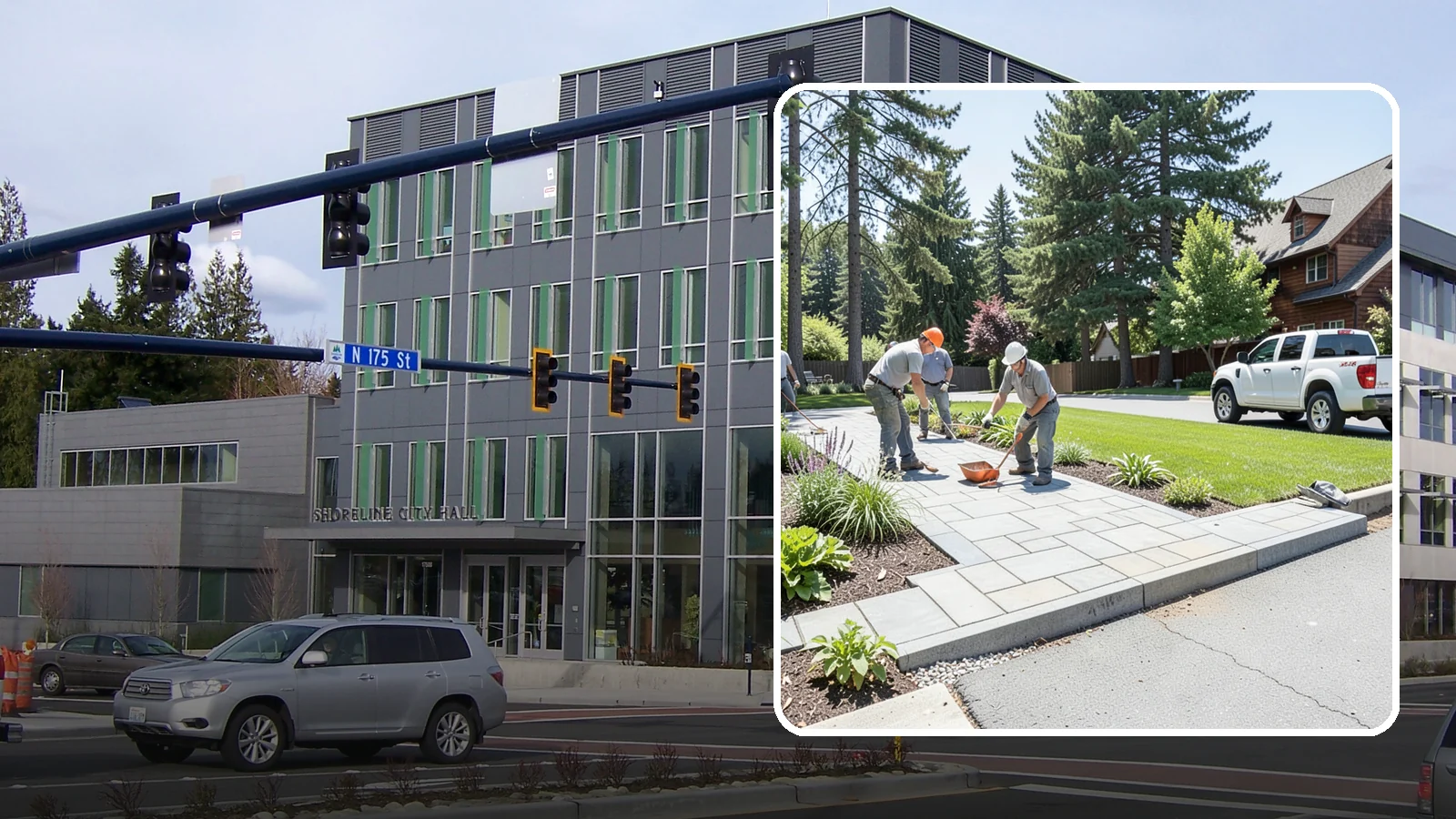 Driveway Apron Installation in Shoreline, King County, WA - The transition apron between street and driveway, built to code for a smooth, durable entrance.