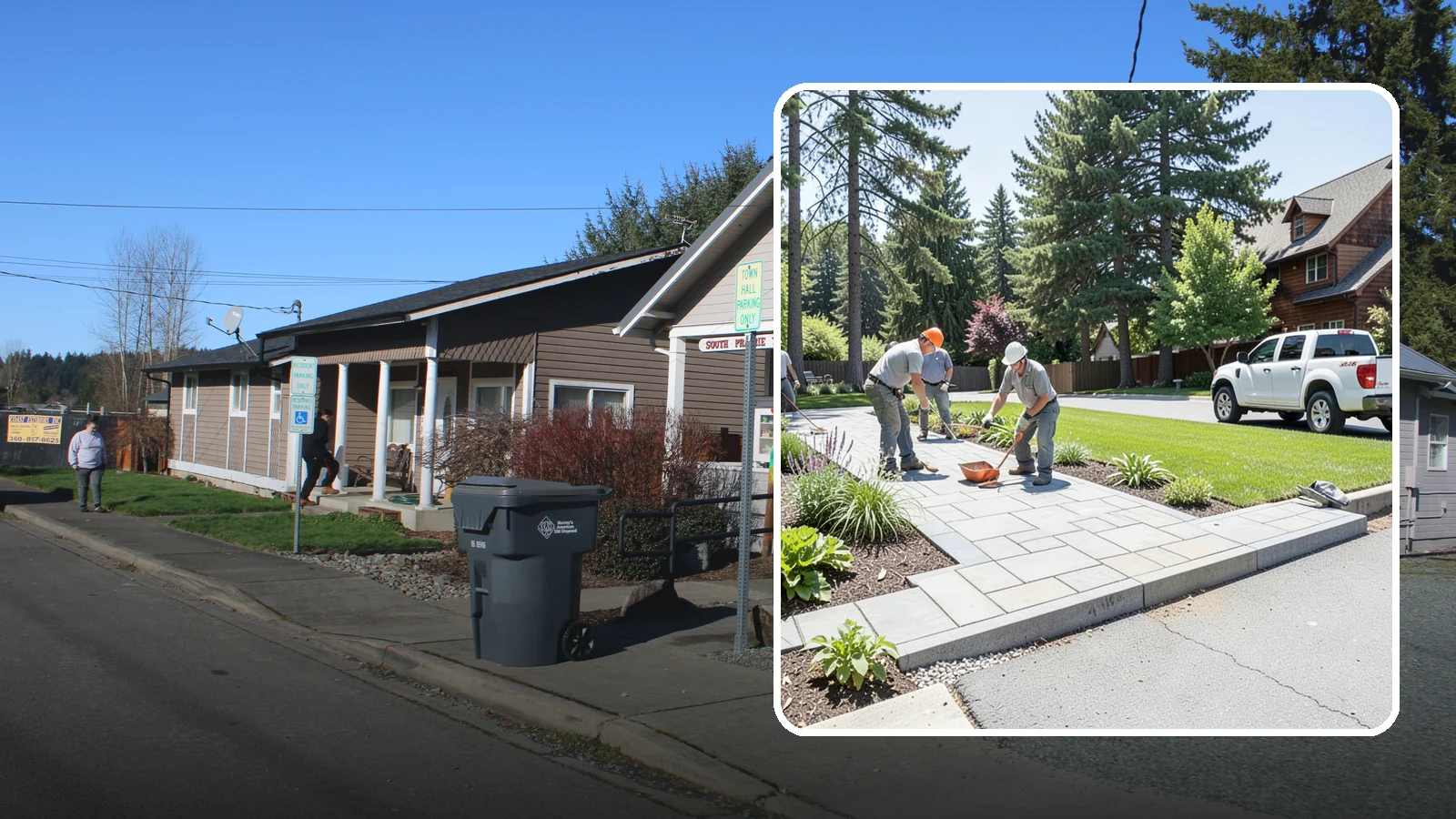 Driveway Apron Installation in South Prairie, Pierce County, WA - The transition apron between street and driveway, built to code for a smooth, durable entrance.