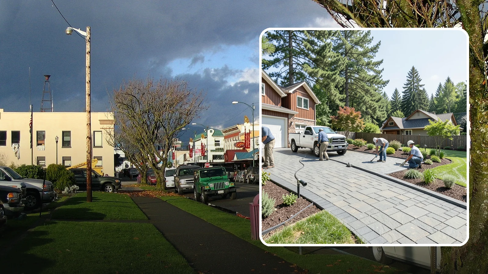 Driveway Installation in Arlington, Snohomish County, WA - New driveway construction in pavers, concrete, or gravel, engineered for loads, drainage, and durability.