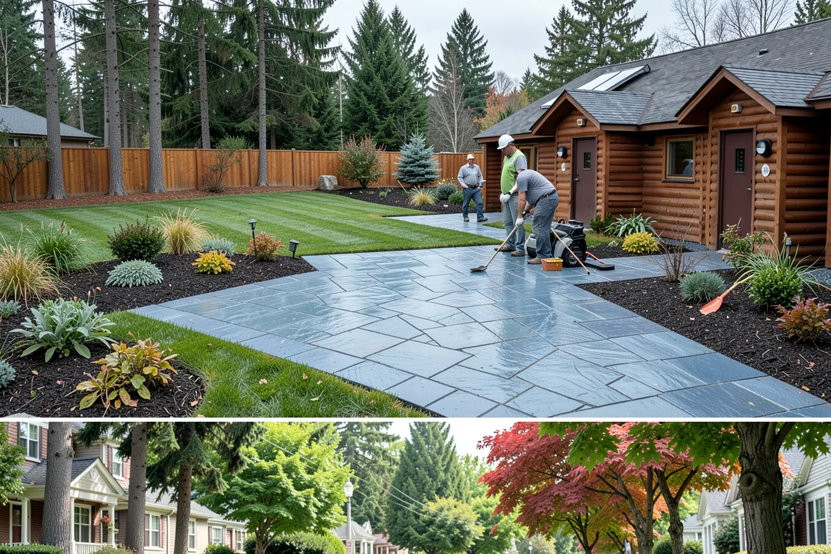 Driveway Installation in Beaux Arts Village, King County, WA - Best built spring through fall.