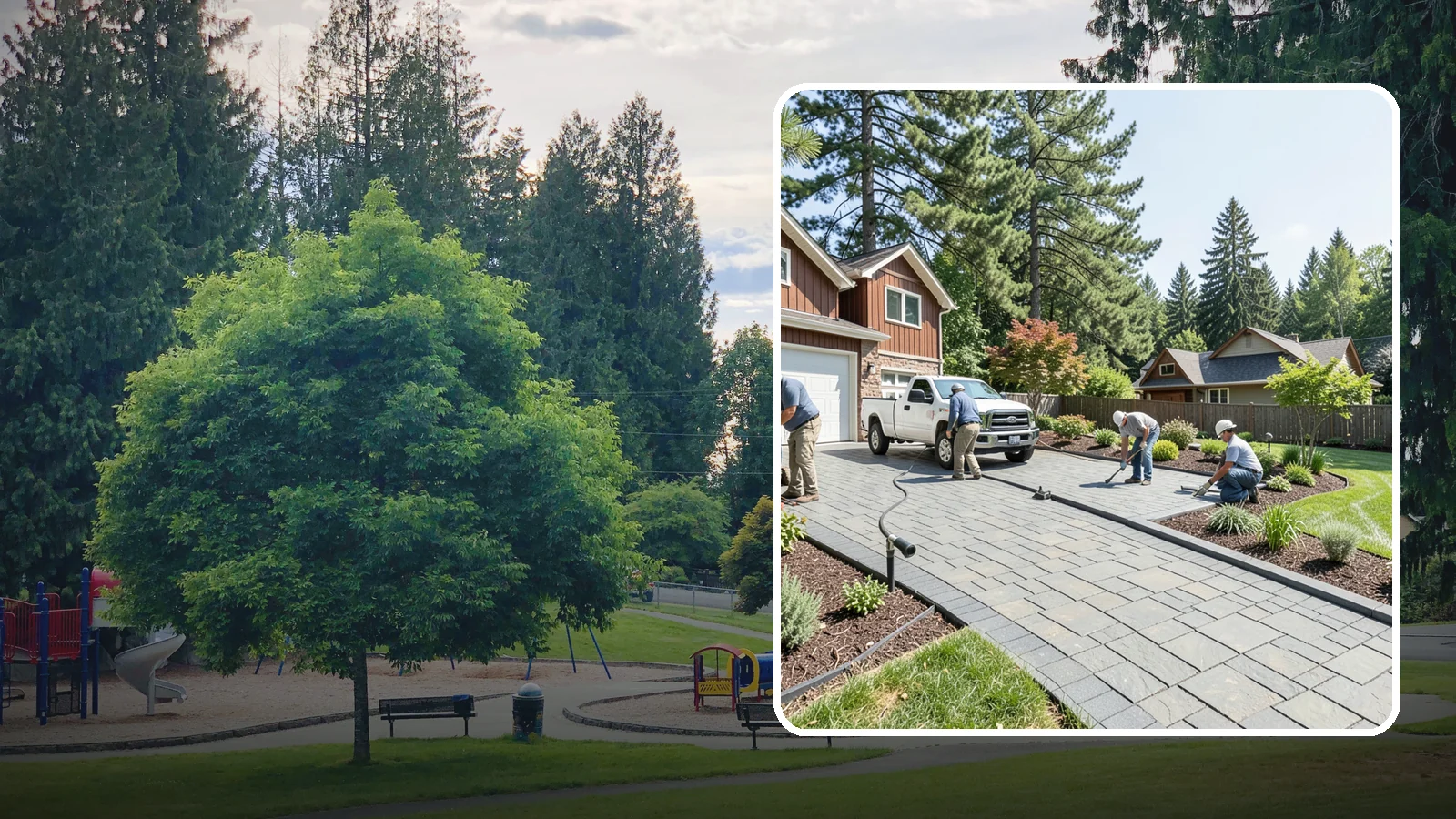Driveway Installation in Bonney Lake, Pierce County, WA - New driveway construction in pavers, concrete, or gravel, engineered for loads, drainage, and durability.