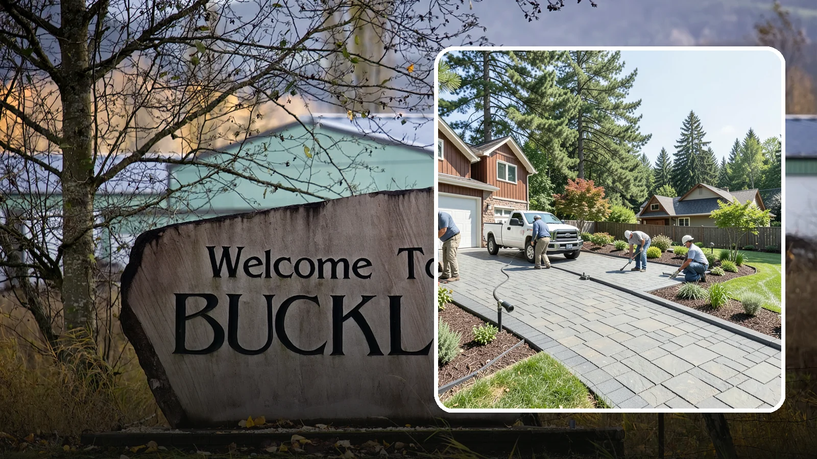 Driveway Installation in Buckley, Pierce County, WA - New driveway construction in pavers, concrete, or gravel, engineered for loads, drainage, and durability.
