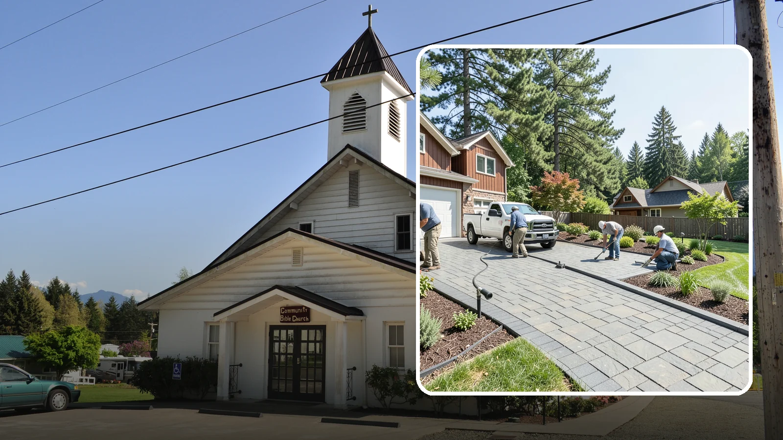 Driveway Installation in Concrete, Skagit County, WA - New driveway construction in pavers, concrete, or gravel, engineered for loads, drainage, and durability.