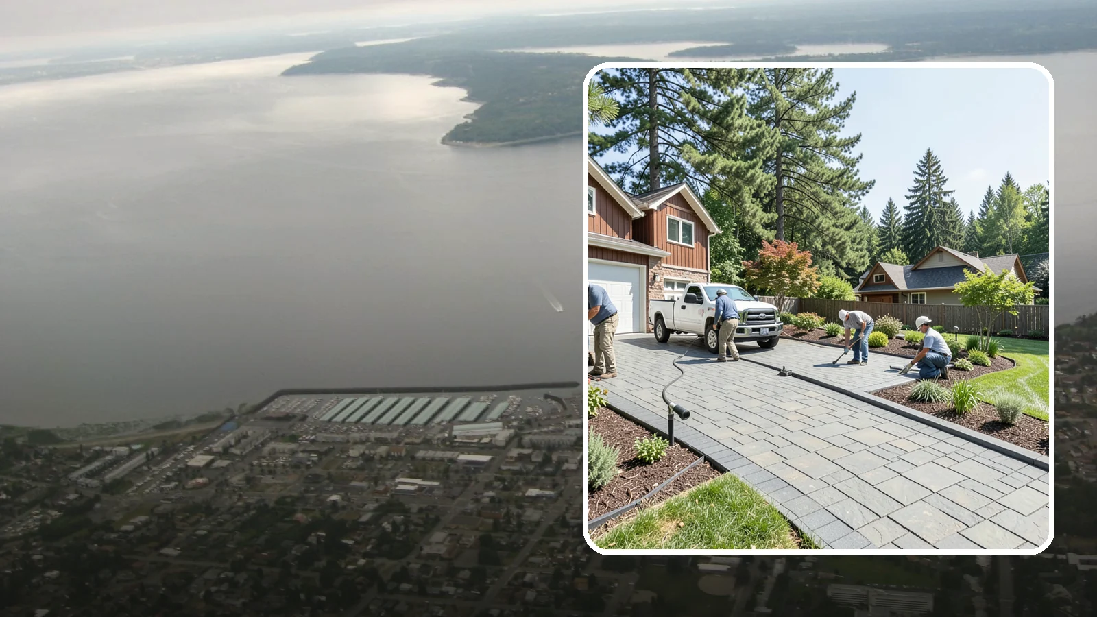 Driveway Installation in Des Moines, King County, WA - New driveway construction in pavers, concrete, or gravel, engineered for loads, drainage, and durability.