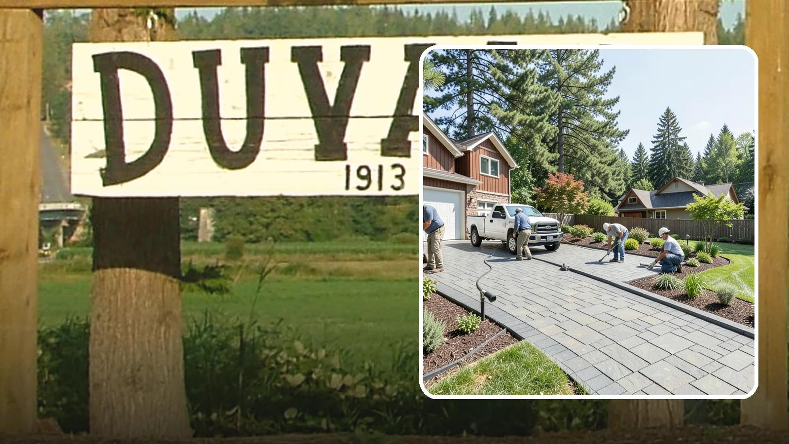 Driveway Installation in Duvall, King County, WA - New driveway construction in pavers, concrete, or gravel, engineered for loads, drainage, and durability.