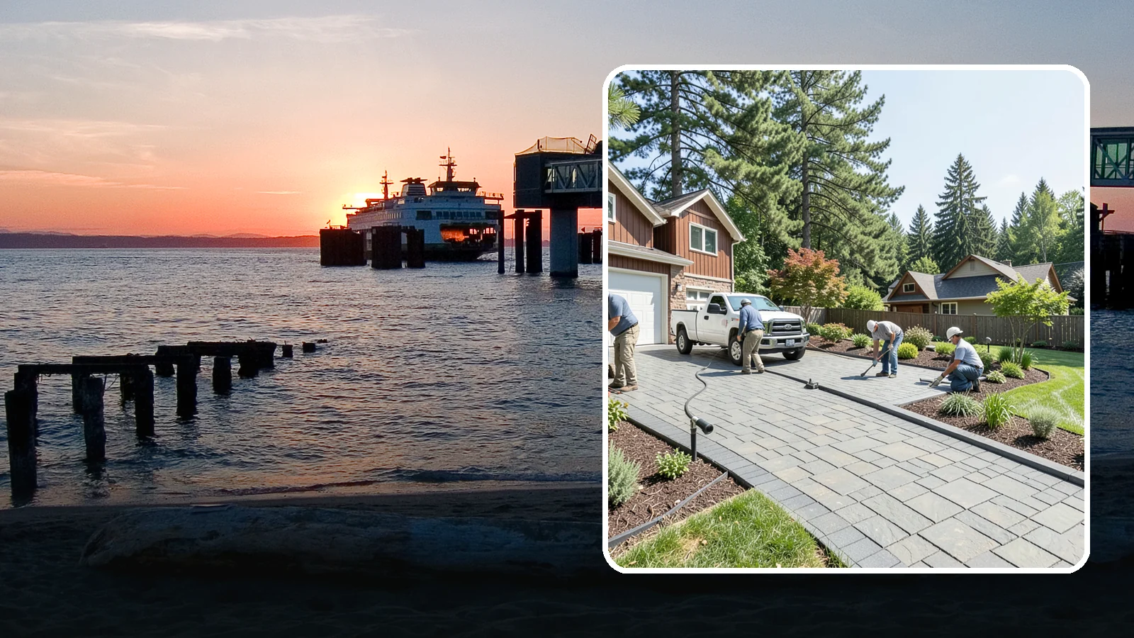 Driveway Installation in Edmonds, Snohomish County, WA - New driveway construction in pavers, concrete, or gravel, engineered for loads, drainage, and durability.