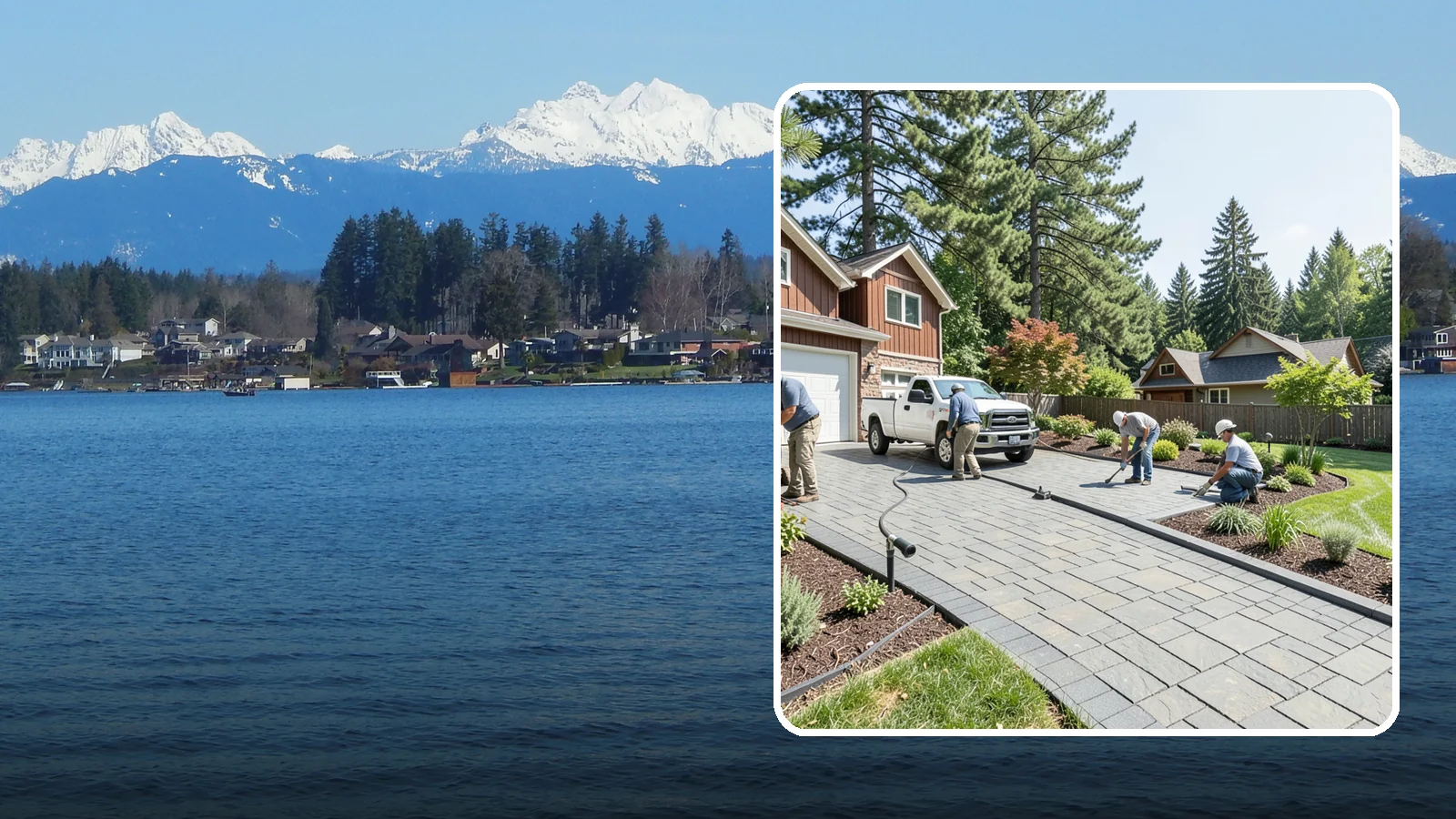 Driveway Installation in Lake Stevens, Snohomish County, WA - New driveway construction in pavers, concrete, or gravel, engineered for loads, drainage, and durability.