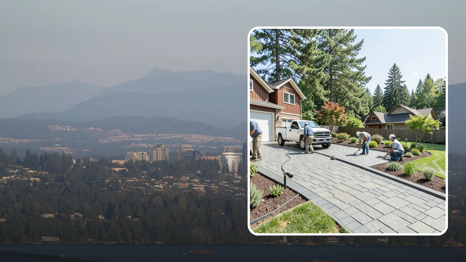 Driveway Installation in Medina, King County, WA - New driveway construction in pavers, concrete, or gravel, engineered for loads, drainage, and durability.