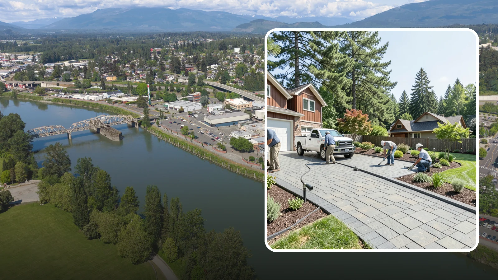 Driveway Installation in Mount Vernon, Skagit County, WA - New driveway construction in pavers, concrete, or gravel, engineered for loads, drainage, and durability.
