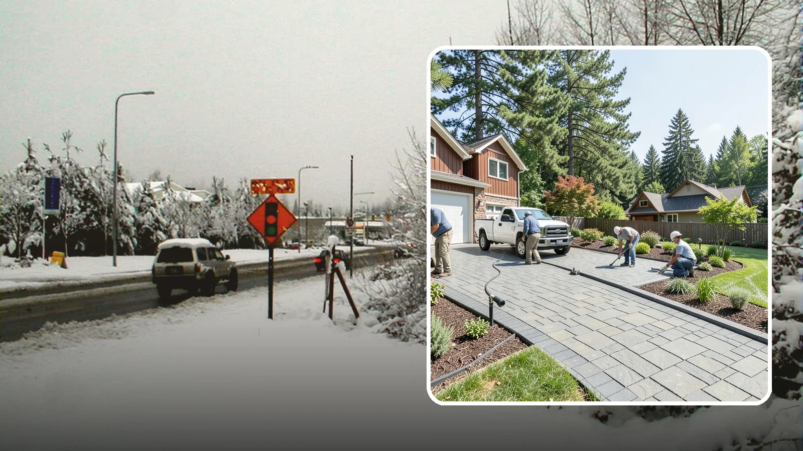 Driveway Installation in Newcastle, King County, WA - New driveway construction in pavers, concrete, or gravel, engineered for loads, drainage, and durability.