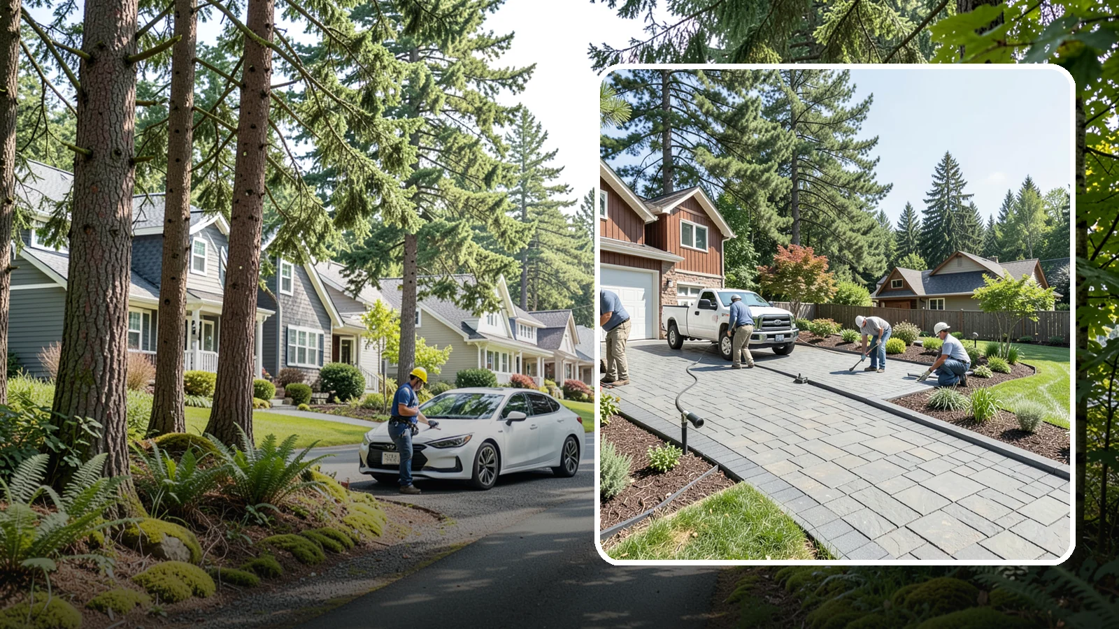 Driveway Installation in Normandy Park, King County, WA - New driveway construction in pavers, concrete, or gravel, engineered for loads, drainage, and durability.