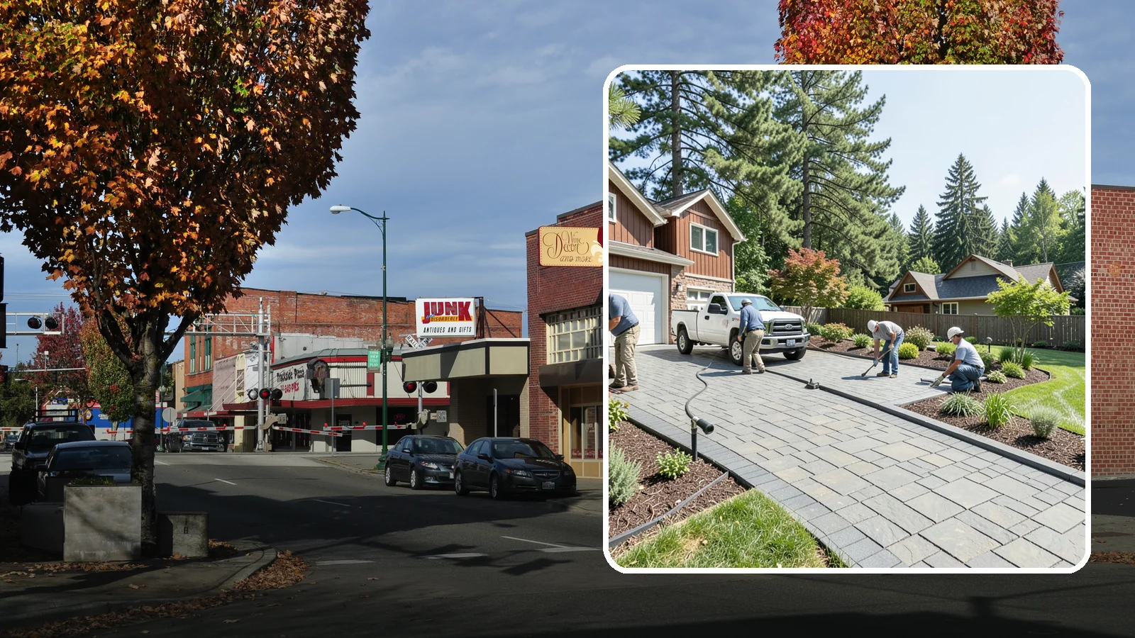 Driveway Installation in Puyallup, Pierce County, WA - New driveway construction in pavers, concrete, or gravel, engineered for loads, drainage, and durability.