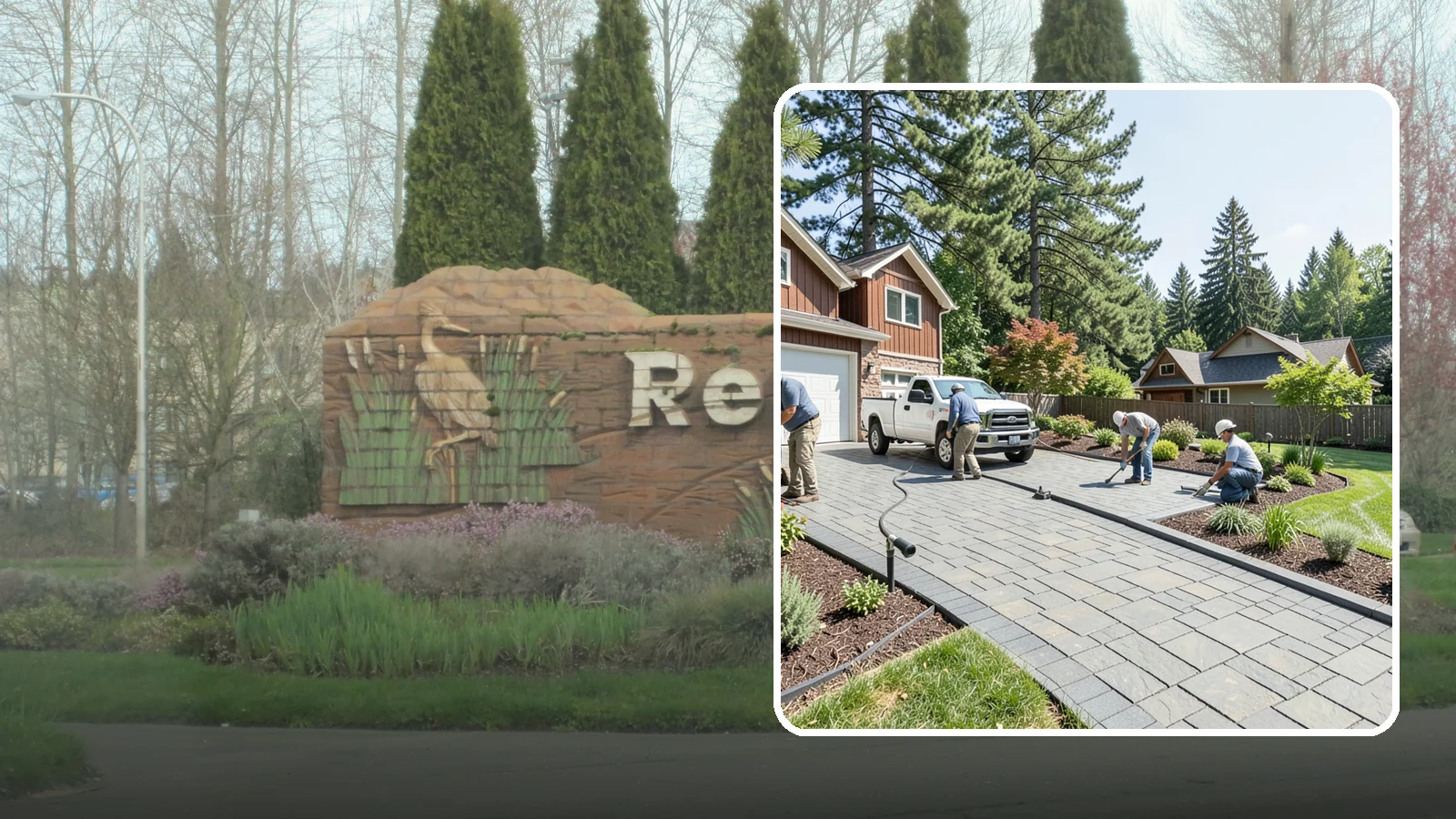 Driveway Installation in Renton, King County, WA - New driveway construction in pavers, concrete, or gravel, engineered for loads, drainage, and durability.