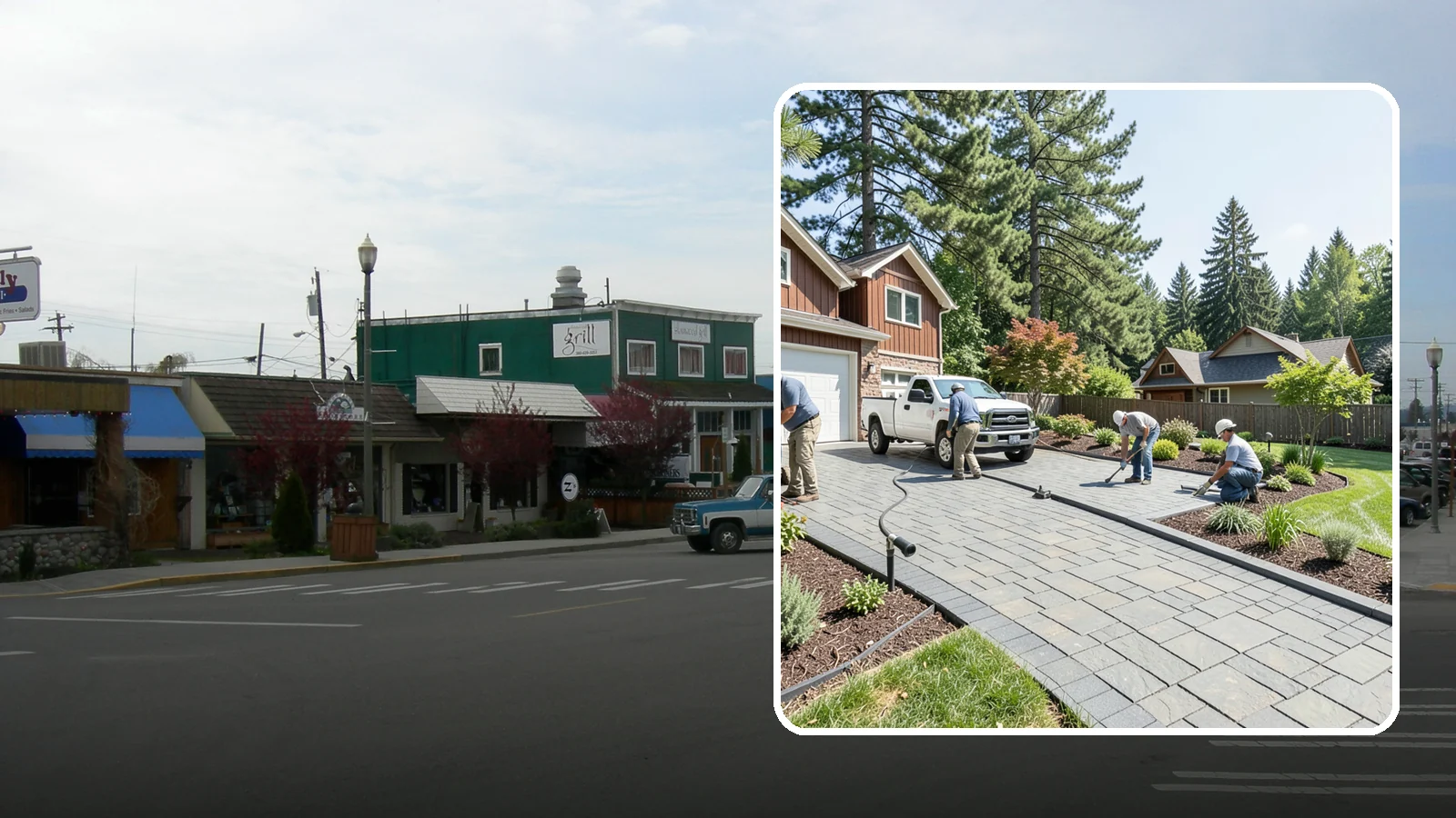 Driveway Installation in Stanwood, Snohomish County, WA - New driveway construction in pavers, concrete, or gravel, engineered for loads, drainage, and durability.