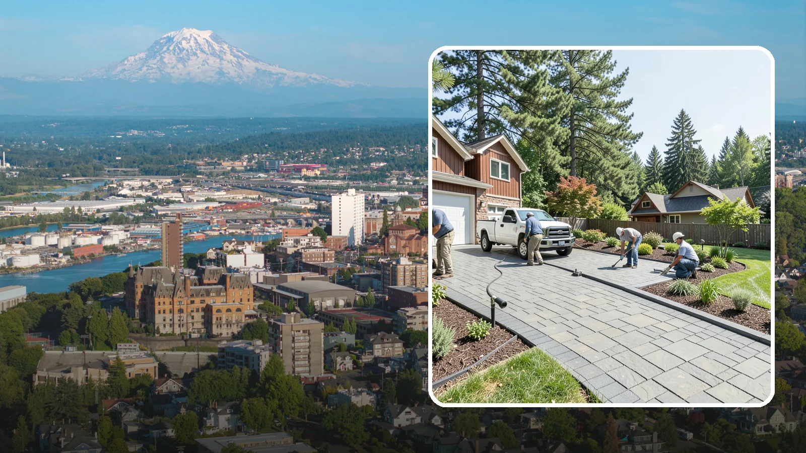 Driveway Installation in Tacoma, Pierce County, WA - New driveway construction in pavers, concrete, or gravel, engineered for loads, drainage, and durability.