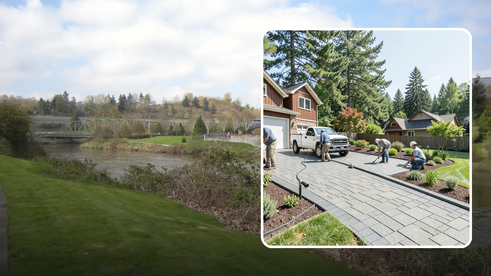 Driveway Installation in Tukwila, King County, WA - New driveway construction in pavers, concrete, or gravel, engineered for loads, drainage, and durability.