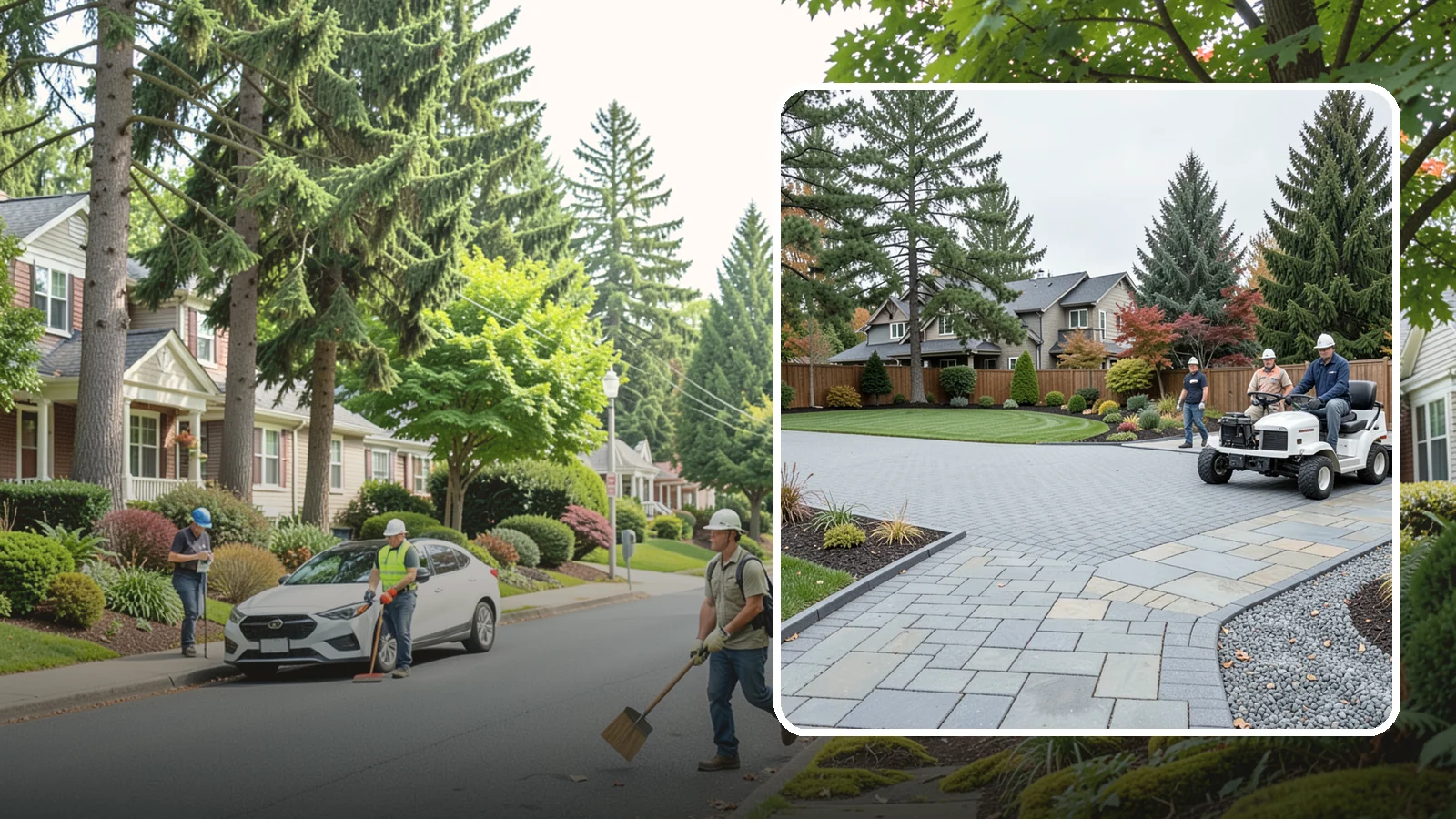 Driveways in Beaux Arts Village, King County, WA - Durable, attractive driveways in pavers, concrete, or gravel built on a base engineered to last.