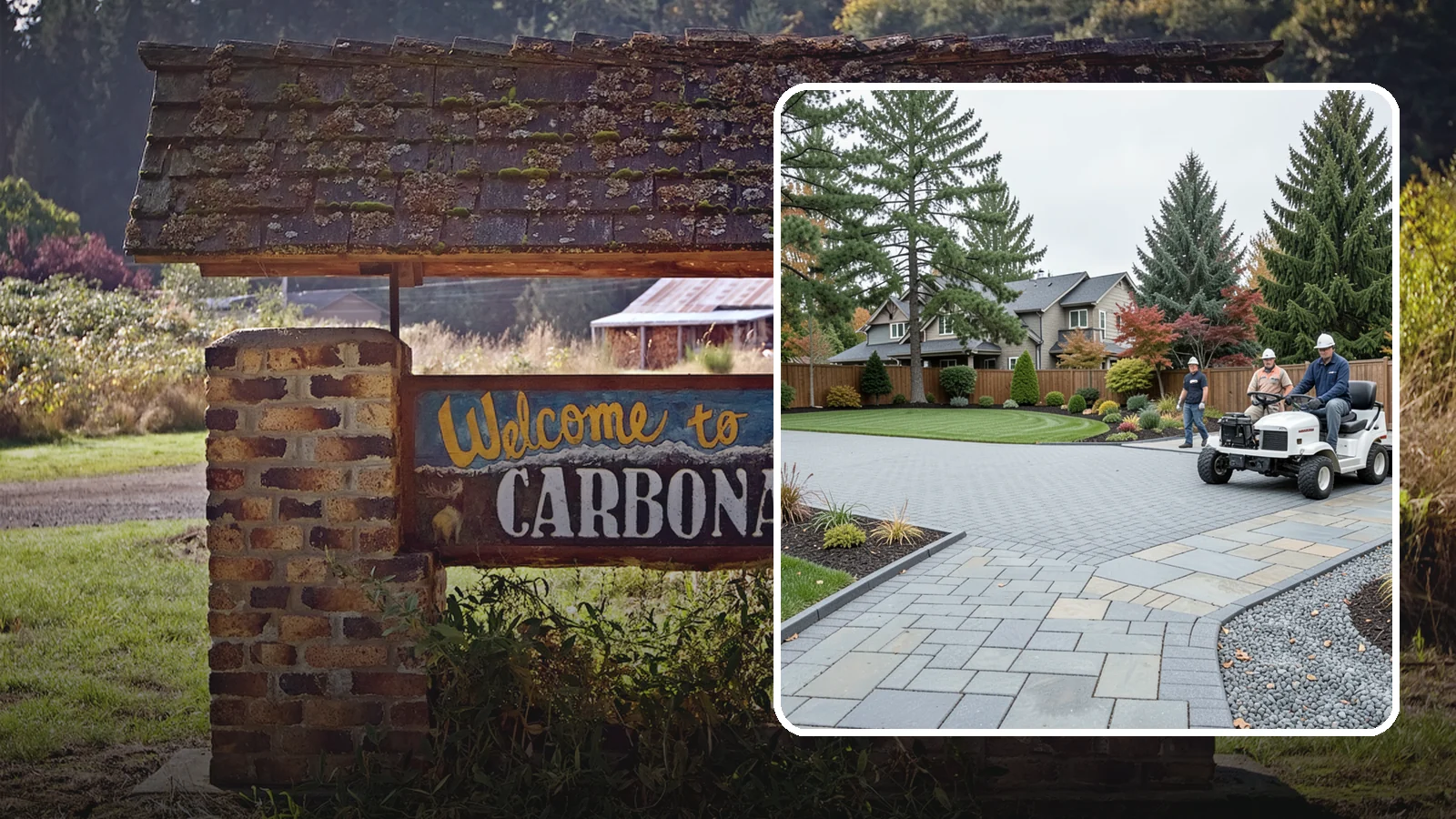 Driveways in Carbonado, Pierce County, WA - Durable, attractive driveways in pavers, concrete, or gravel built on a base engineered to last.