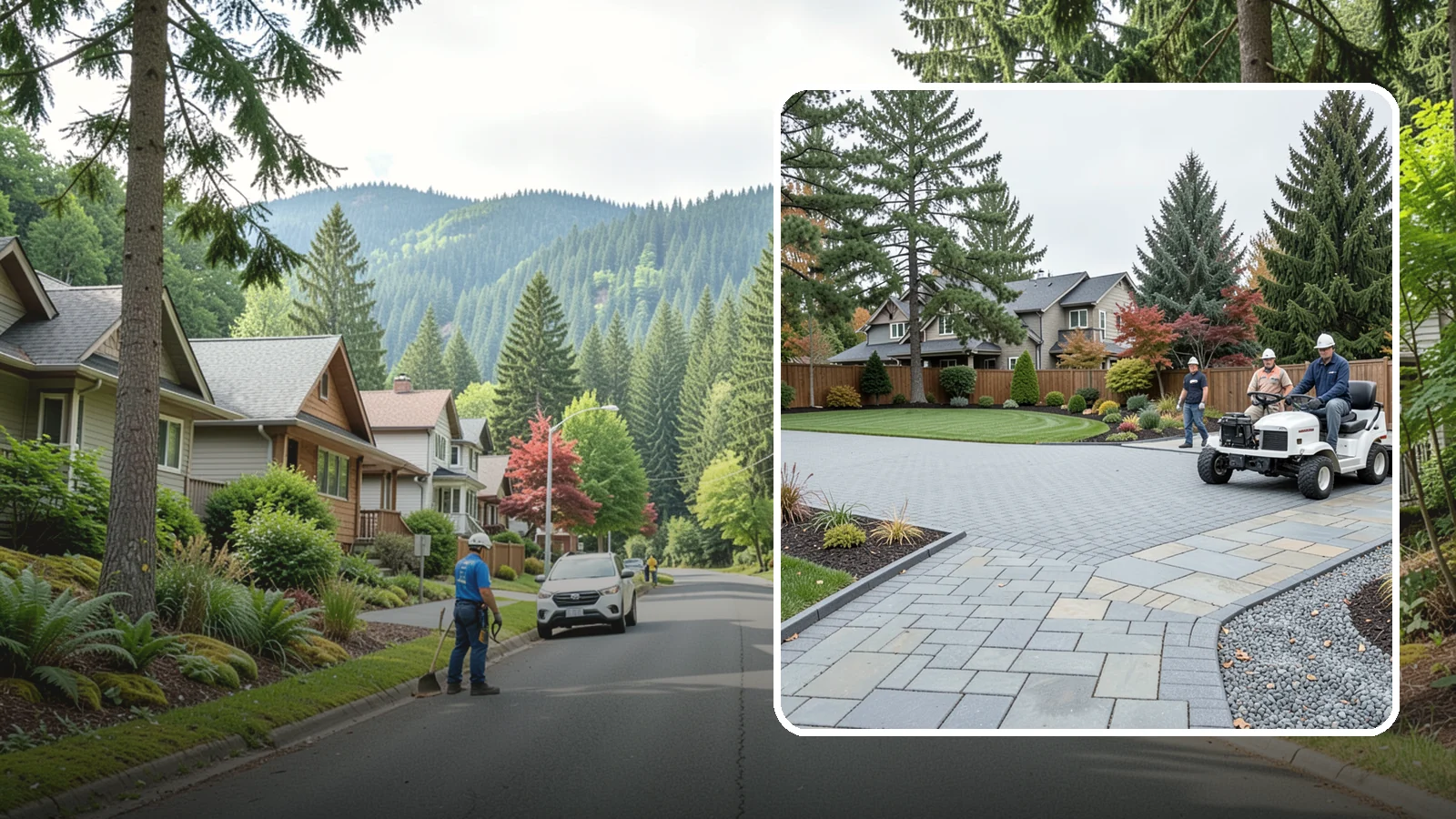 Driveways in Darrington, Snohomish County, WA - Durable, attractive driveways in pavers, concrete, or gravel built on a base engineered to last.