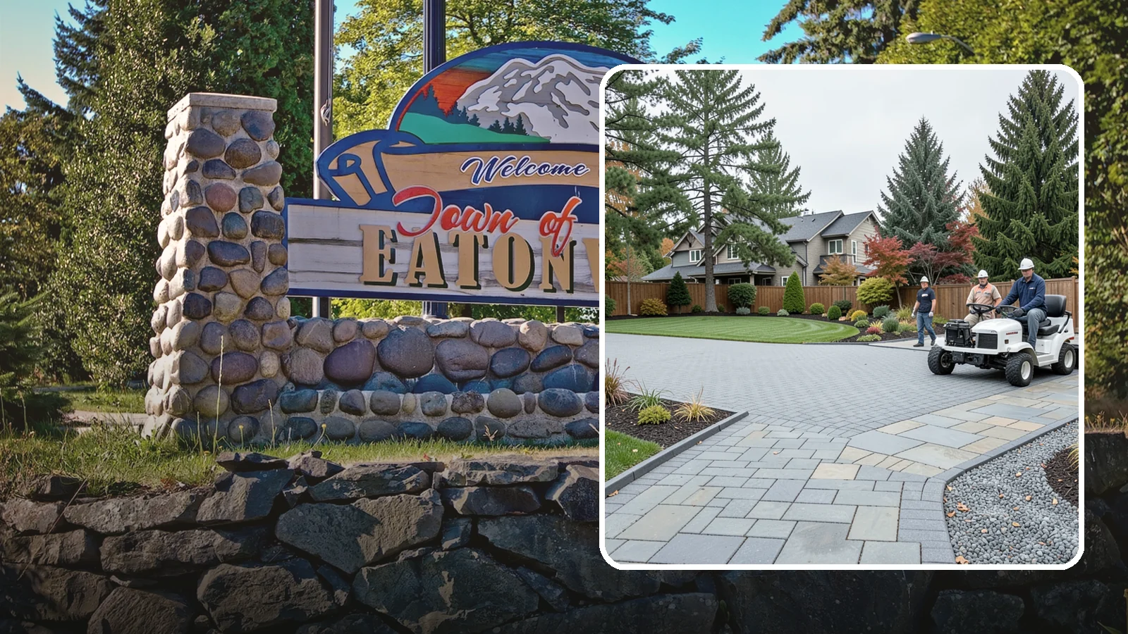 Driveways in Eatonville, Pierce County, WA - Durable, attractive driveways in pavers, concrete, or gravel built on a base engineered to last.