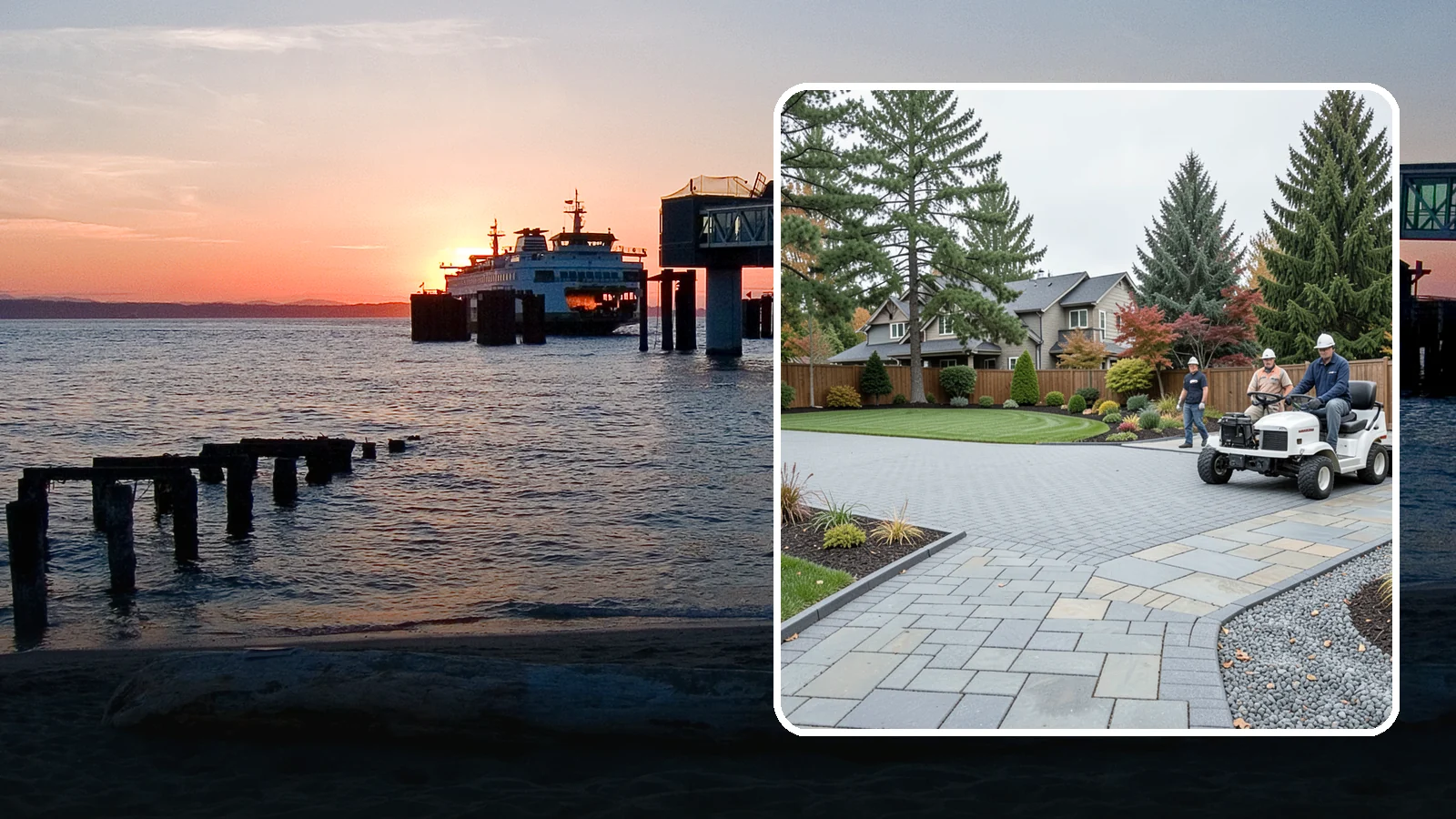 Driveways in Edmonds, Snohomish County, WA - Durable, attractive driveways in pavers, concrete, or gravel built on a base engineered to last.
