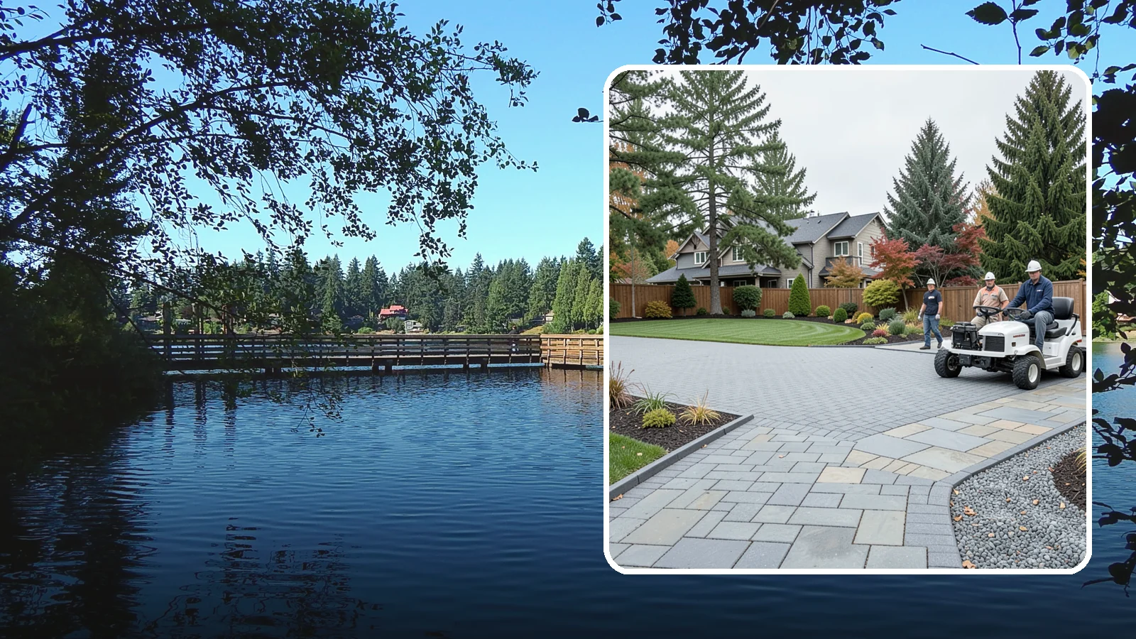 Driveways in Federal Way, King County, WA - Durable, attractive driveways in pavers, concrete, or gravel built on a base engineered to last.