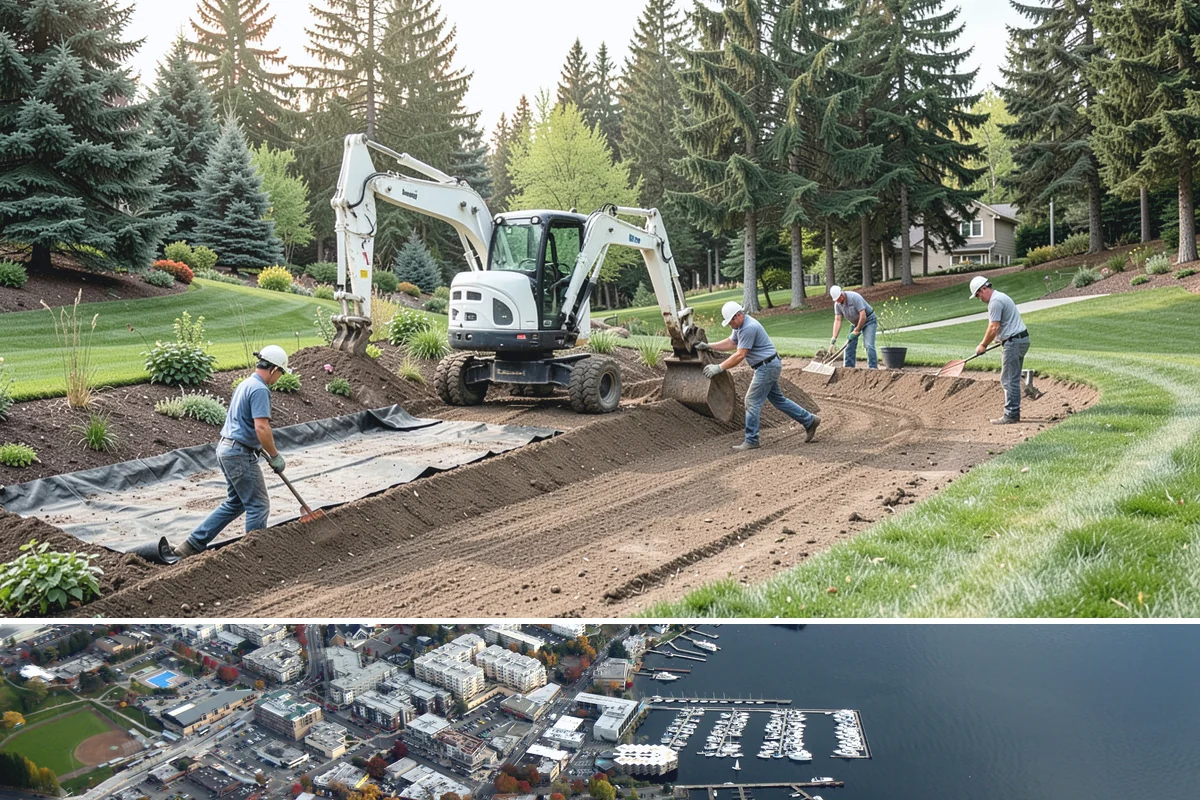 Driveways in Kirkland, King County, WA - Best built spring through fall.