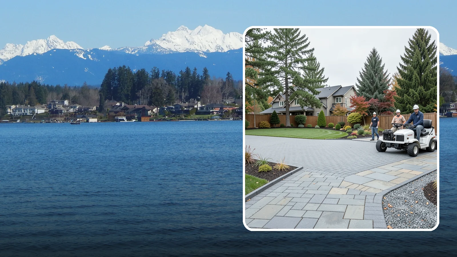 Driveways in Lake Stevens, Snohomish County, WA - Durable, attractive driveways in pavers, concrete, or gravel built on a base engineered to last.