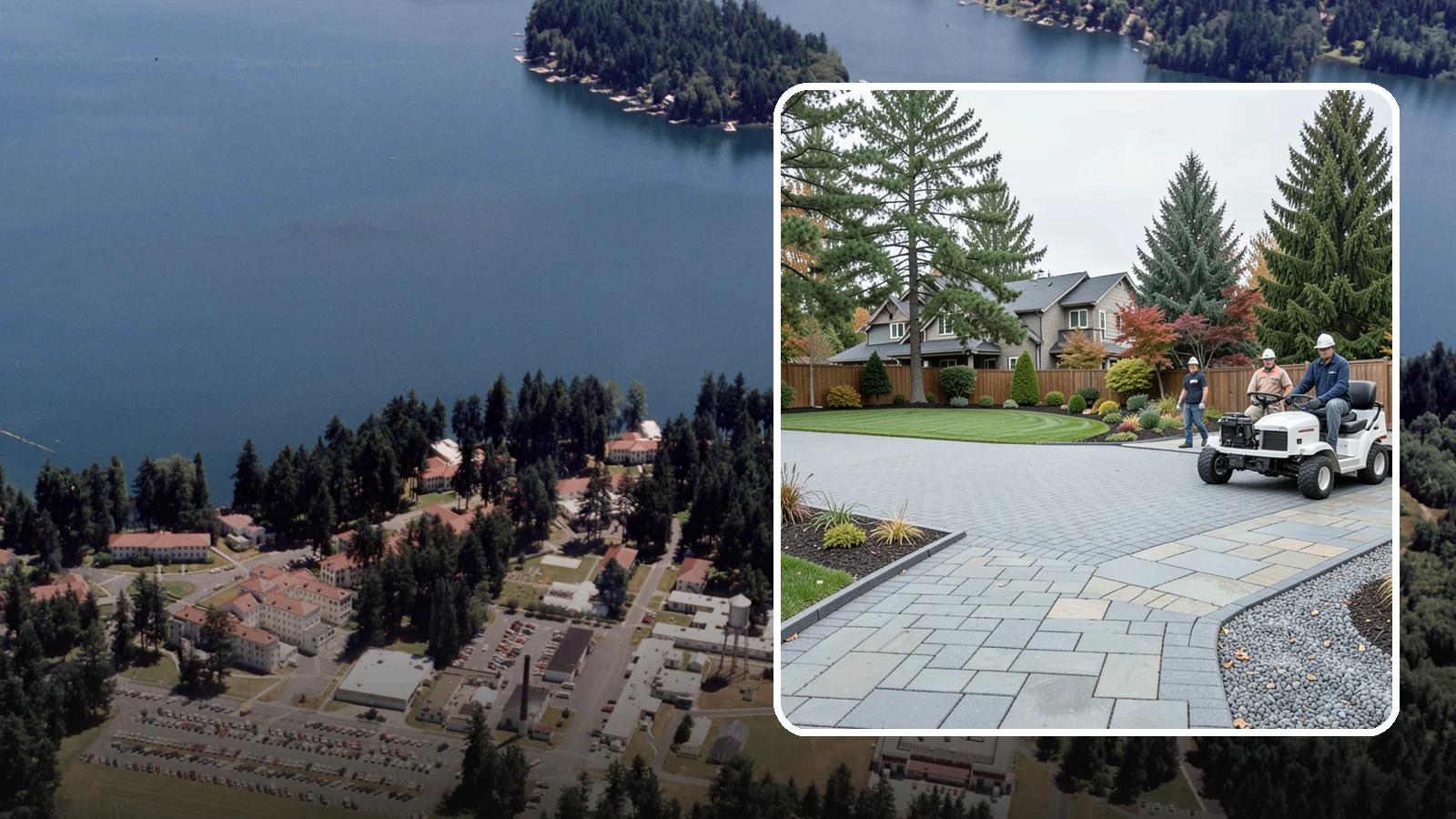 Driveways in Lakewood, Pierce County, WA - Durable, attractive driveways in pavers, concrete, or gravel built on a base engineered to last.