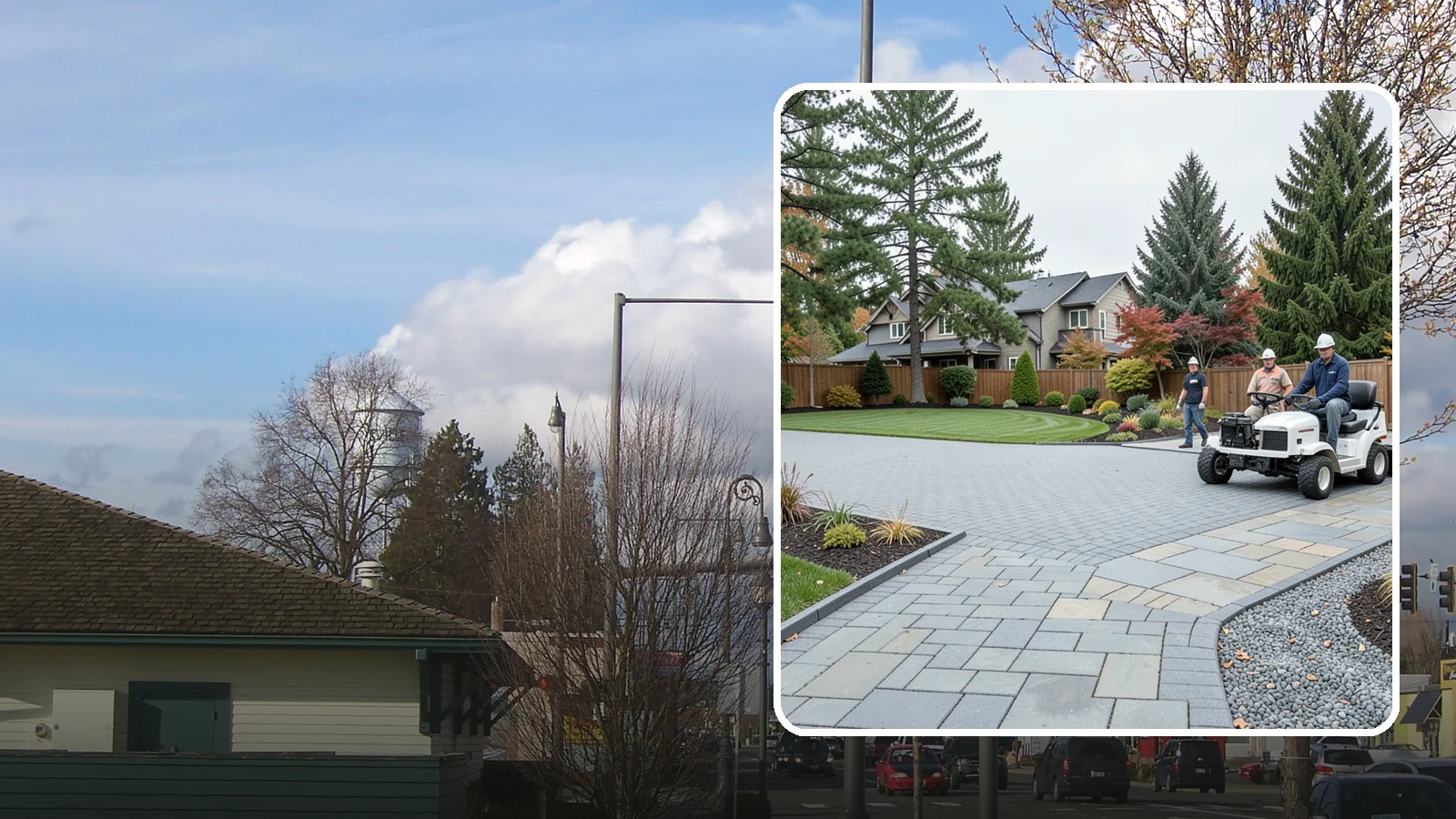 Driveways in Marysville, Snohomish County, WA - Durable, attractive driveways in pavers, concrete, or gravel built on a base engineered to last.