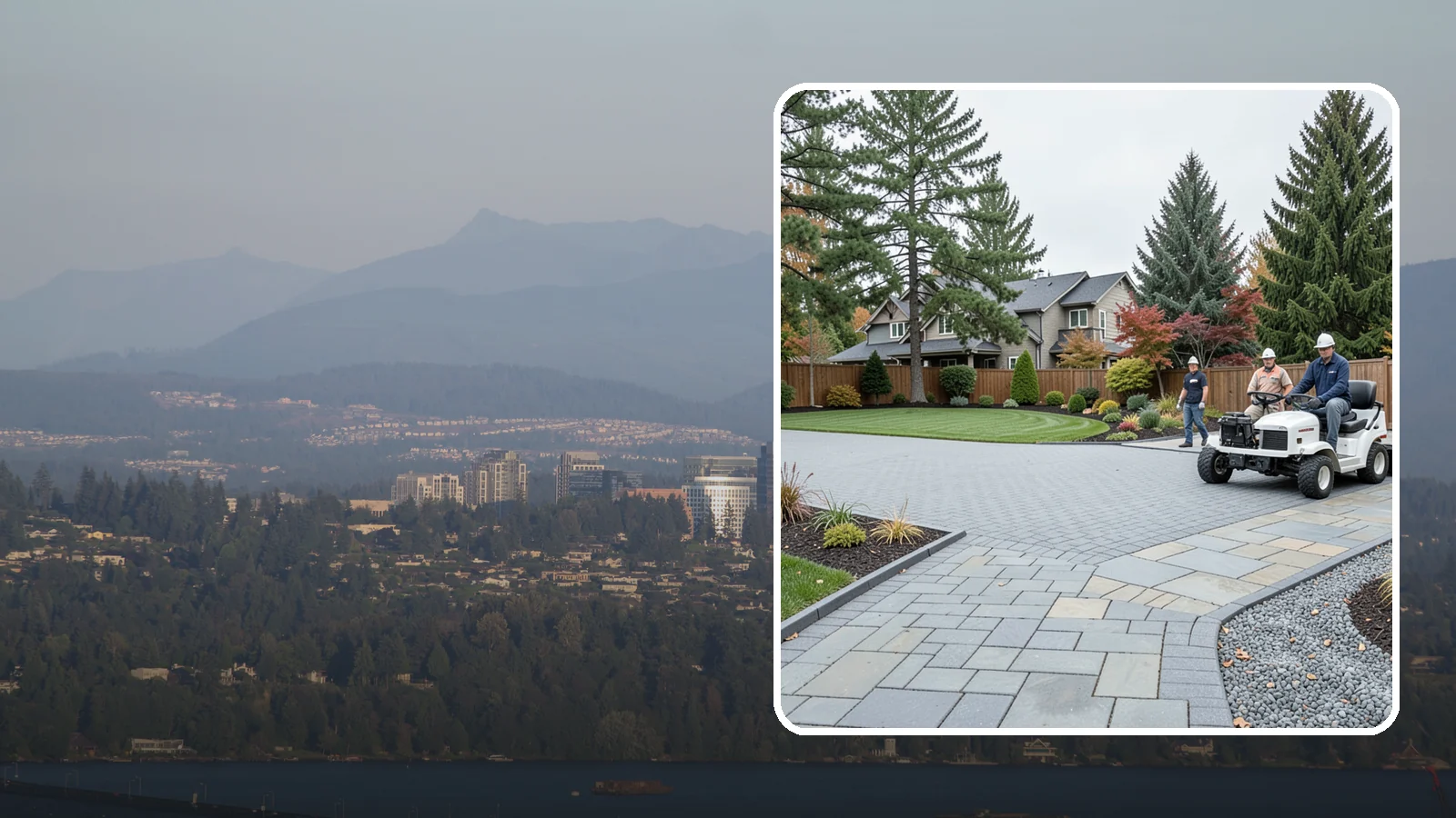 Driveways in Medina, King County, WA - Durable, attractive driveways in pavers, concrete, or gravel built on a base engineered to last.