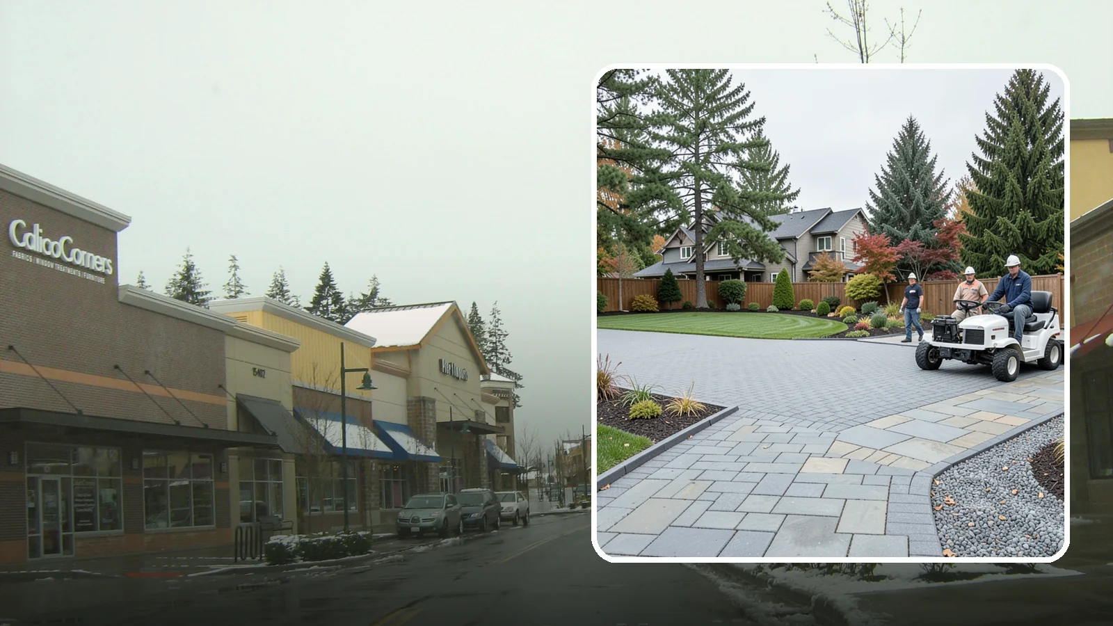 Driveways in Mill Creek, Snohomish County, WA - Durable, attractive driveways in pavers, concrete, or gravel built on a base engineered to last.