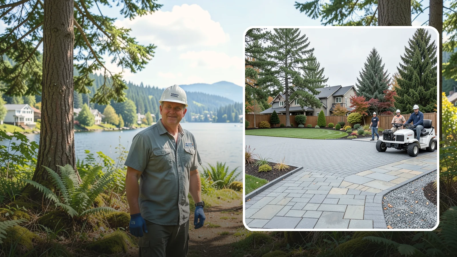 Driveways in Milton, King County, WA - Durable, attractive driveways in pavers, concrete, or gravel built on a base engineered to last.