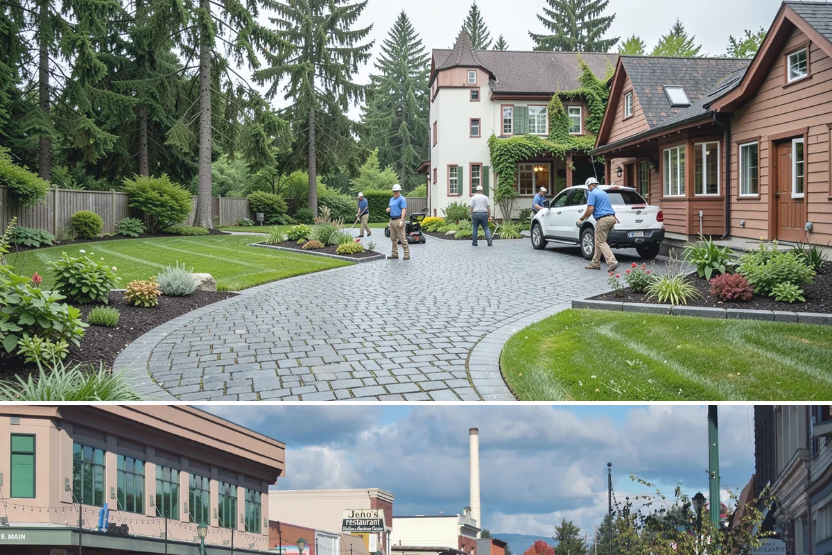 Driveways in Monroe, Snohomish County, WA - Best built spring through fall.