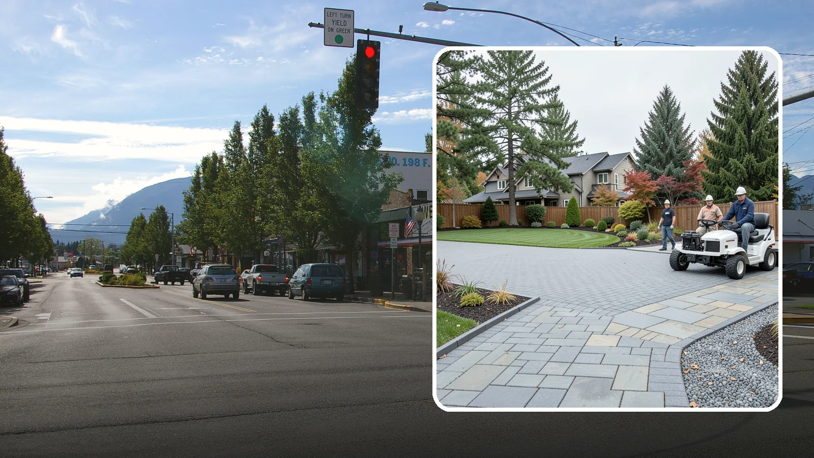 Driveways in North Bend, King County, WA - Durable, attractive driveways in pavers, concrete, or gravel built on a base engineered to last.