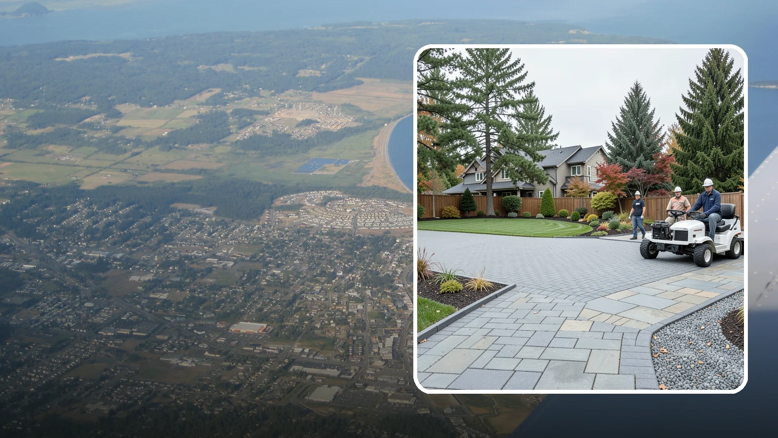 Driveways in Oak Harbor, Island County, WA - Durable, attractive driveways in pavers, concrete, or gravel built on a base engineered to last.