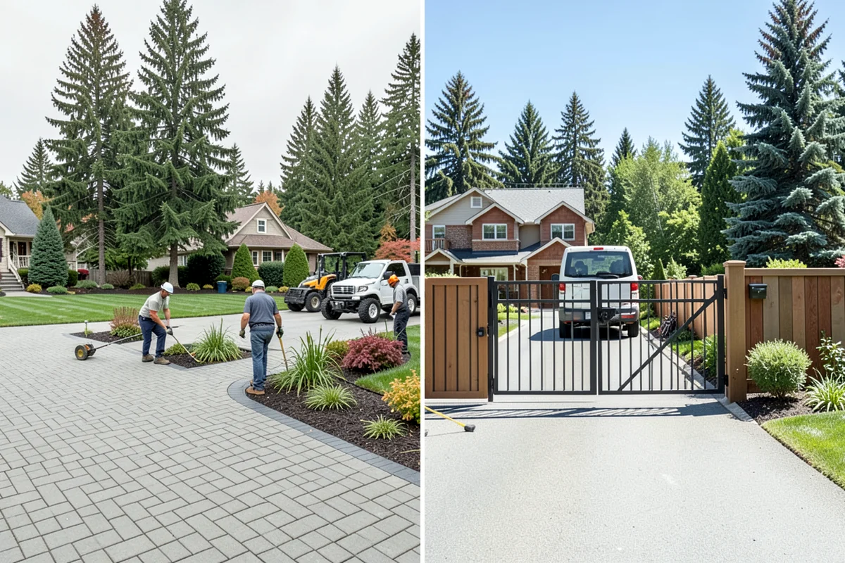 Driveways in Pacific, King County, WA - Design the driveway layout and material