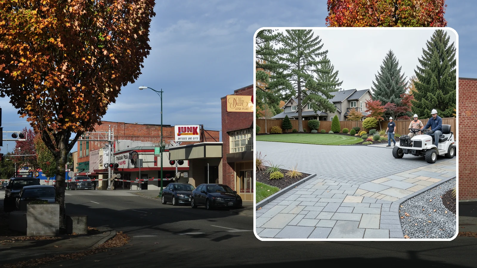 Driveways in Puyallup, Pierce County, WA - Durable, attractive driveways in pavers, concrete, or gravel built on a base engineered to last.