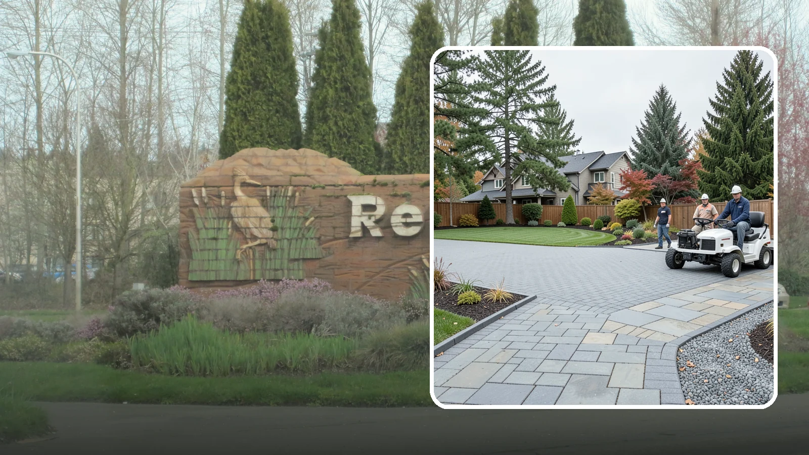 Driveways in Renton, King County, WA - Durable, attractive driveways in pavers, concrete, or gravel built on a base engineered to last.
