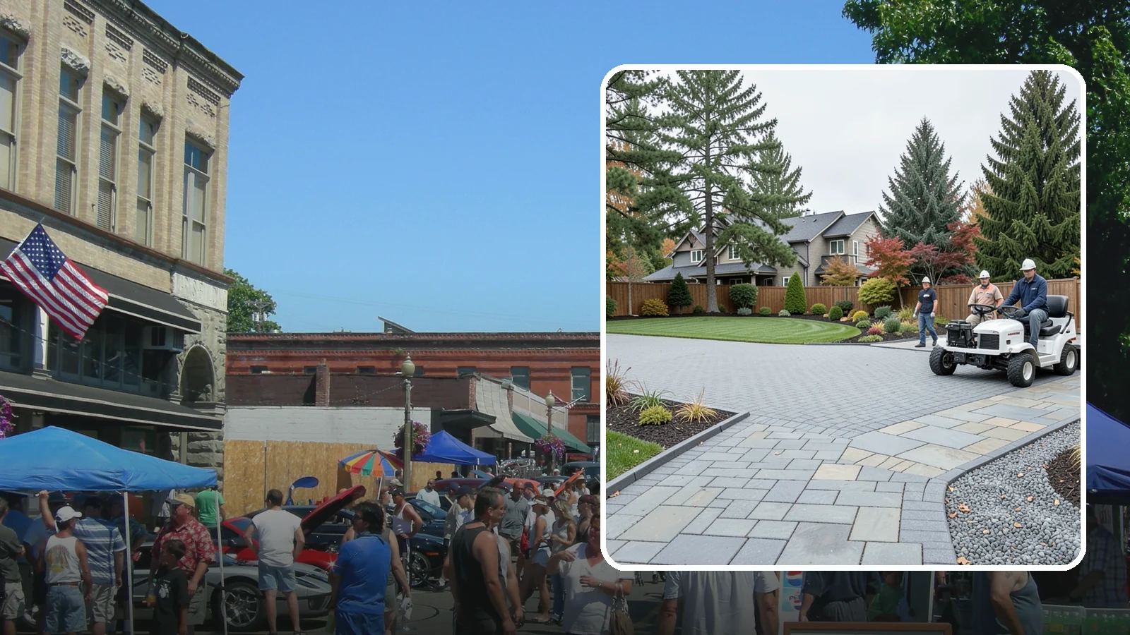 Driveways in Snohomish, Snohomish County, WA - Durable, attractive driveways in pavers, concrete, or gravel built on a base engineered to last.